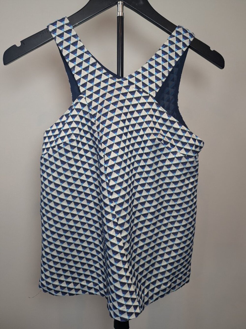 Anthropologie Women's Size 0 Tiled Jacquard Tank by HD in Paris Geometric